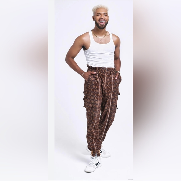 adidas x IVY PARK Tan Monogram Zip Track Pants - Picture 3 of 7